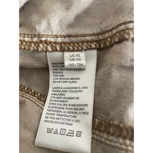 Anthropologie Pilcro Pants Sz XS The Cottage Corduroy Leopard Drawstring Pull on - Picture 12 of 13